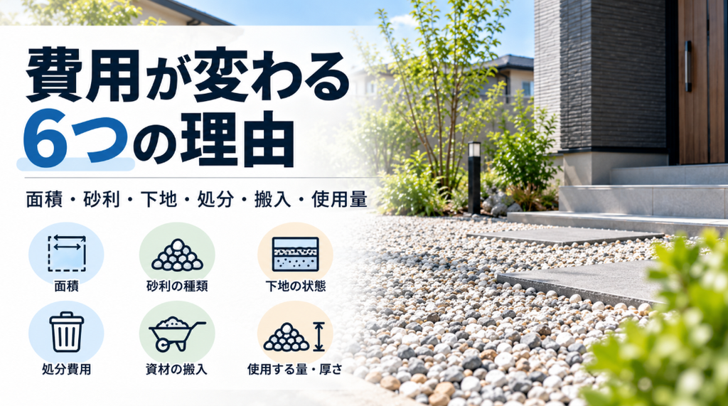 費用が変わる6つの理由