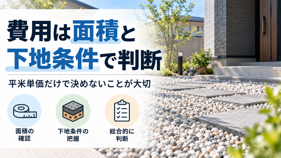 庭に砂利を敷く費用はいくら？のアイキャッチ画像