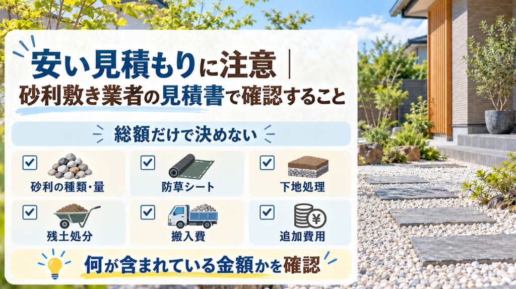 安い見積もりに注意