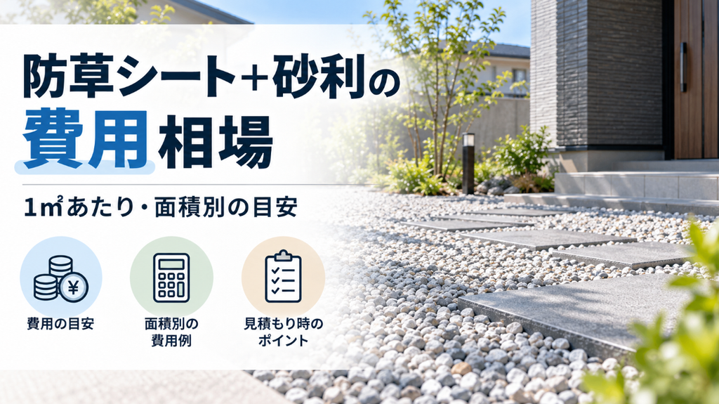 防草シート+砂利の費用相場